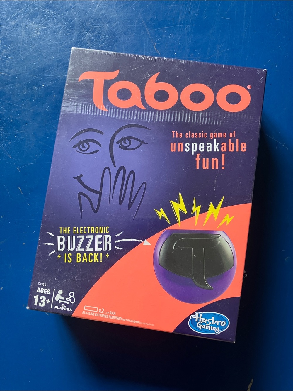 Hasbro Taboo Game - Purple, Orange, Black